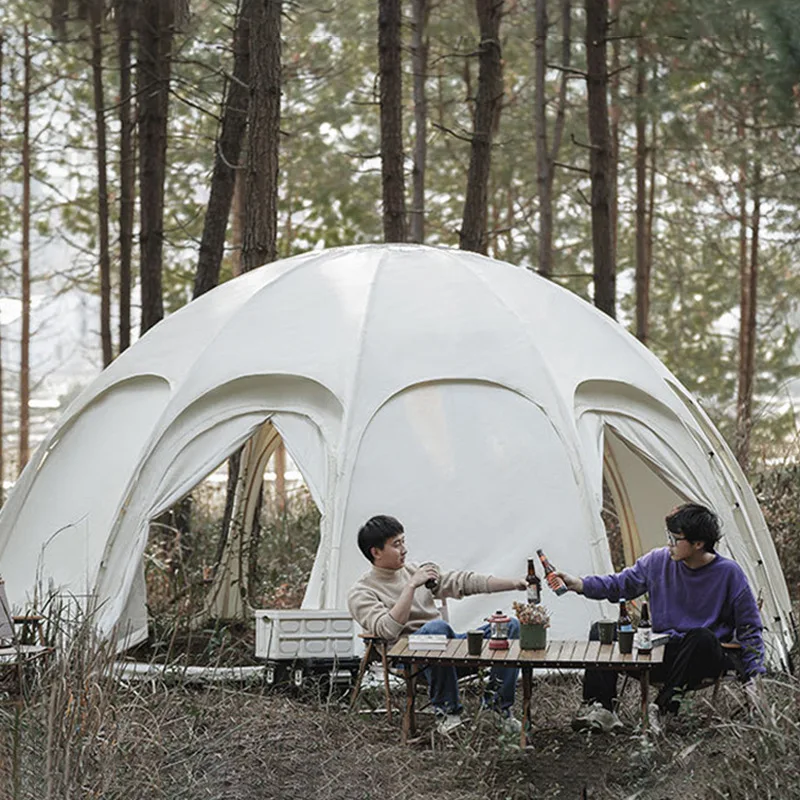 Luxe Outdoor Halve Bol Tent Met Sky View, Zonnescherm En Regen Bescherming Koepel Campingtent Met Sterrenhemel Uitzicht