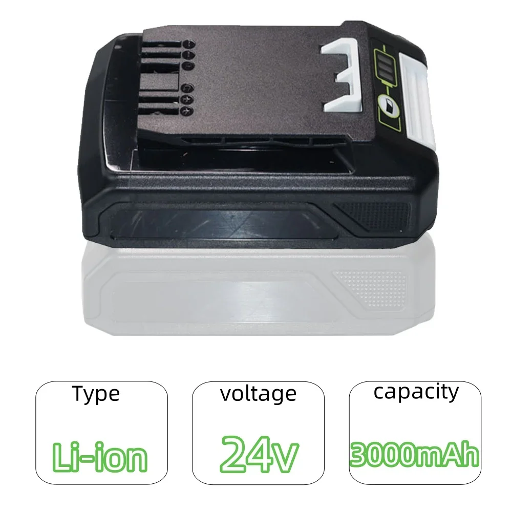 24V 3.0Ah/4.0Ah/6.0Ah Li-ion Replacement Battery G24B2 for Greenworks ALL devices of 24V tools 29842 29852 BAG708 29322 21342