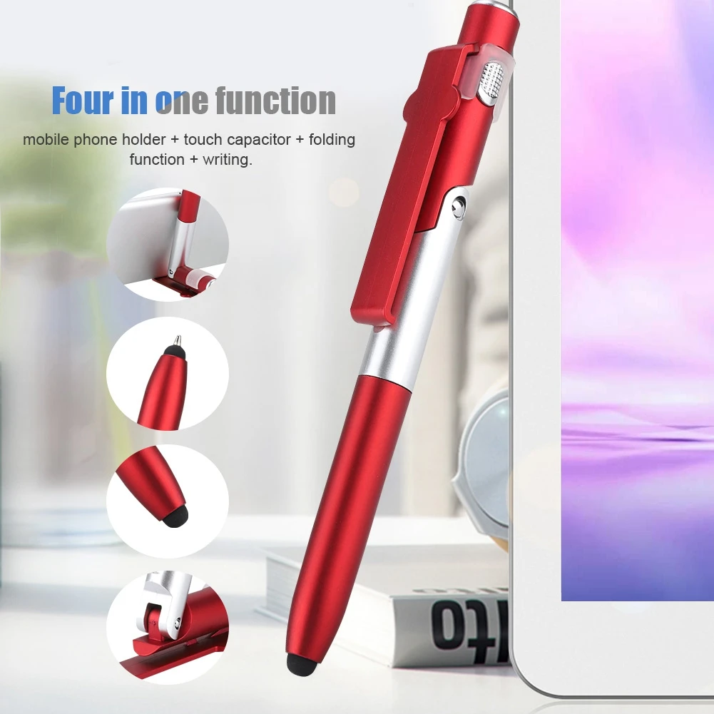 4 in 1 Capacitive Pen Stylus Pen Capacitive Touch Pen 4 in 1 Touch Screen Capacitive Ballpoint Pens With LED Light For Tablet
