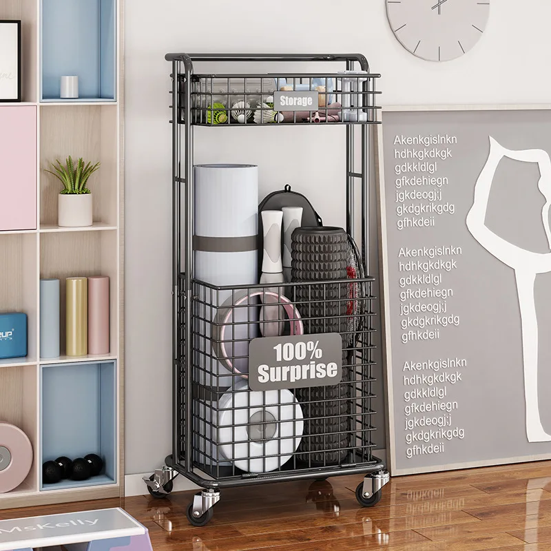 

Hxl fitness equipment storage basket sports home ball storage rack