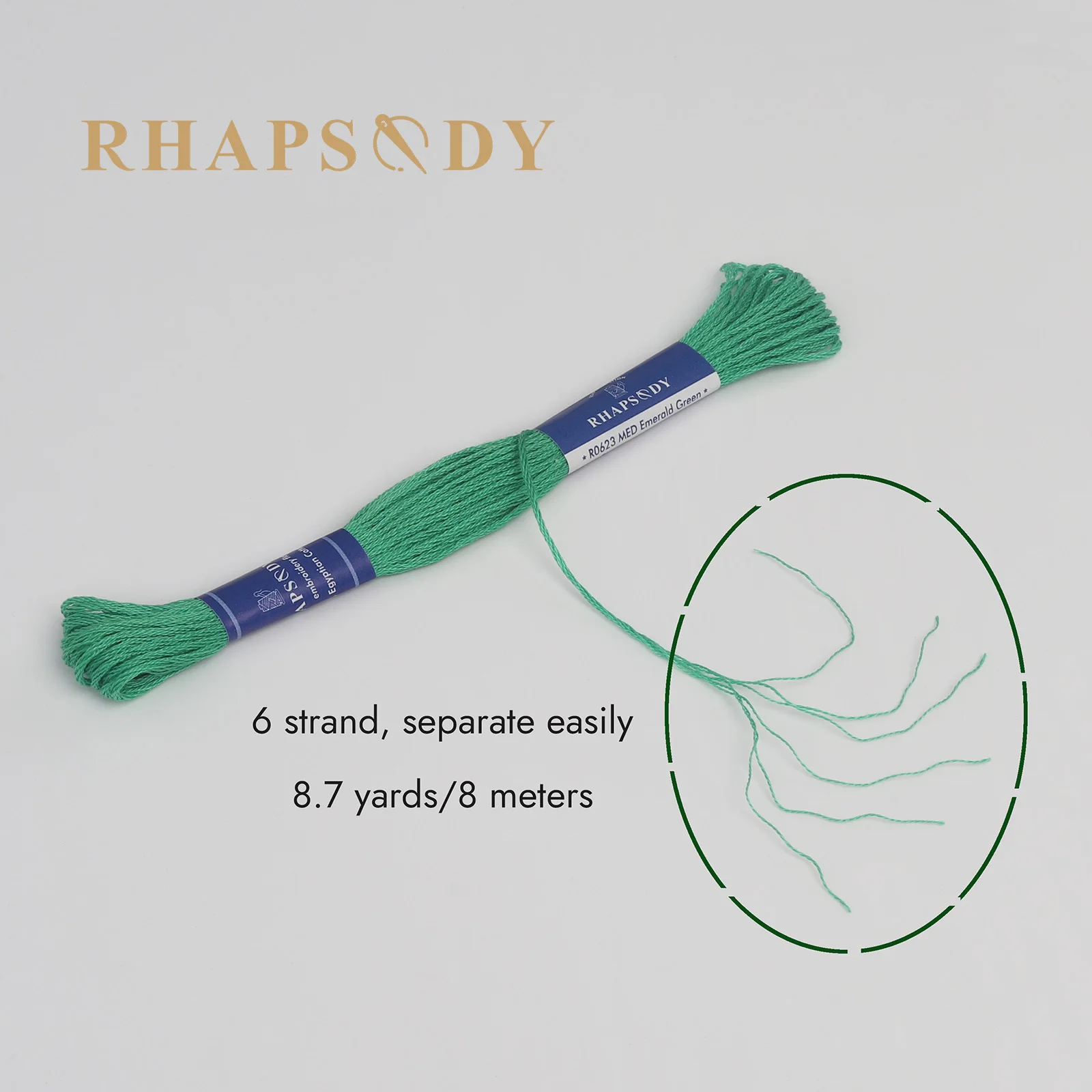 Rhapsodie dmc Qualität ägyptische Baumwolle Stickerei Zahnseide 6 Strang doppelt mercer isierten Kreuz stich faden 12 Farben Set 8 Meter Strang – Detail 6