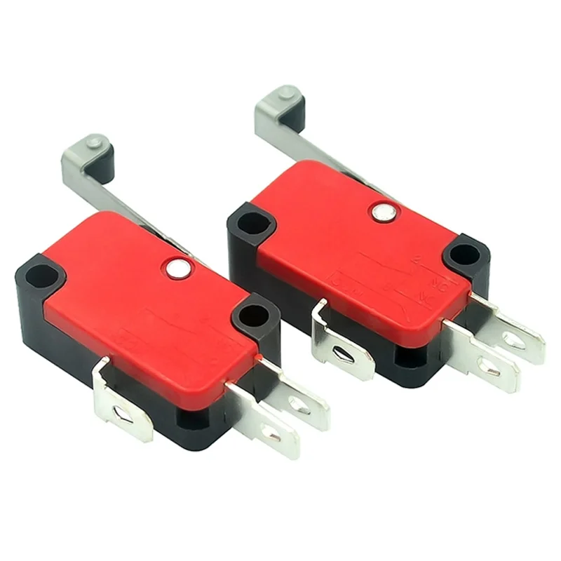 5PCS V-156-1C25 Microswitch with Long Wheel Microswitch Small Travel Limit Microswitch