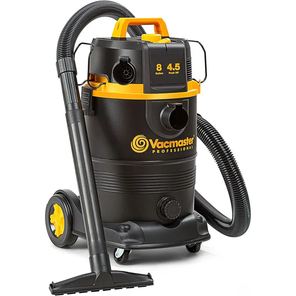 

Proional VDK811PW 0201 8 Gallon 4.5 Peak HP Wet/Dry Vac with Sel-Cleaning ilter System, 8 Gal, Black