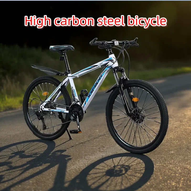 

Mountain bike lightweight, shock-absorbing, off-road for men and women, student, high-carbon steel frame, high appearance level
