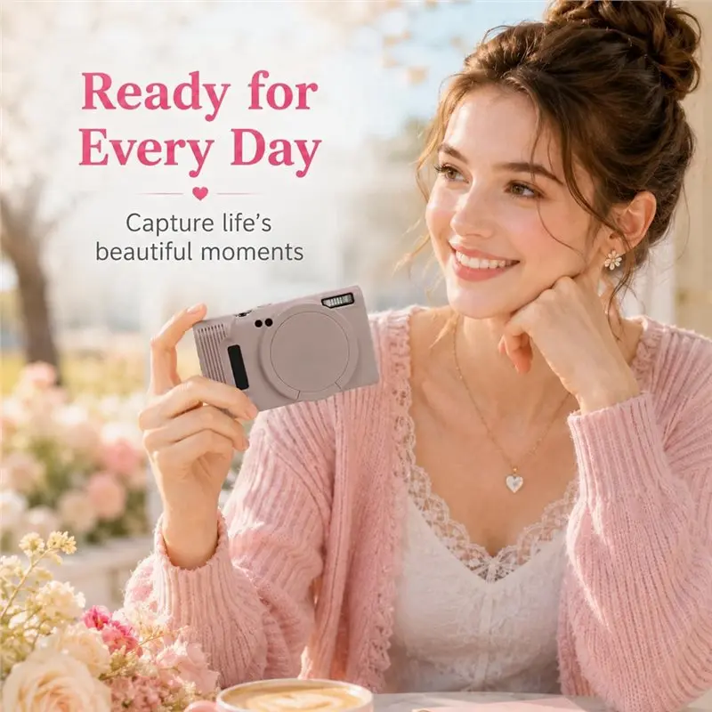 Leading-Wear-Resistant, Cut-Resistant, Drop-Proof Silicone Camera Case With Detachable Lens Cover For Canon ELPH 360/IXY 650