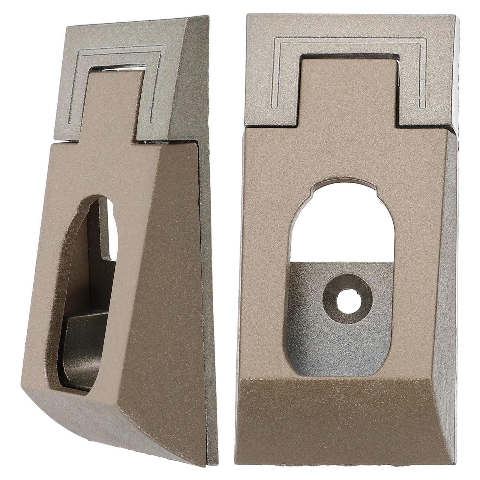 

4Pcs Oval Closet Rod Holders 3.3 Inch Aluminum Alloy End Supports Durable Stable Easy Install Storage Organizer