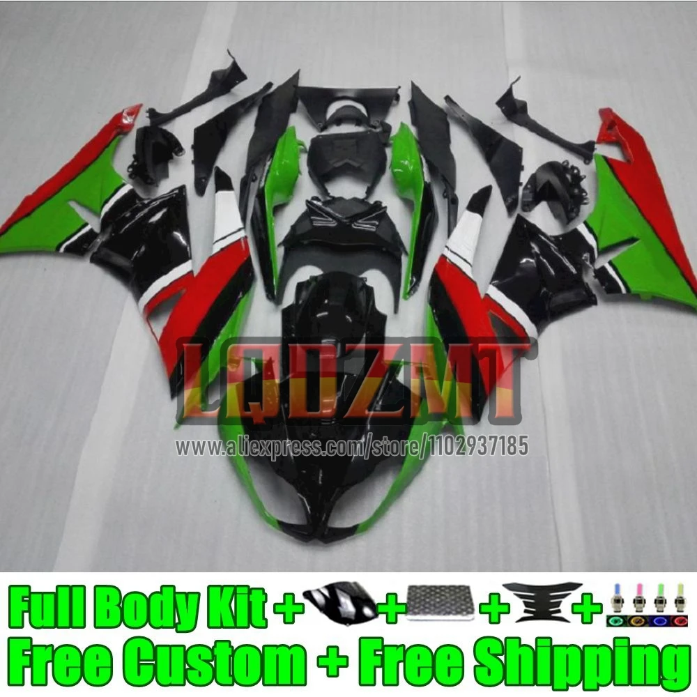 Injection Body For KAWASAKI NINJA ZX-6R ZX636 ZX 6R 636 42No.23 green red ZX6R 2019 2020 2021 2022 ZX-636 19 20 21 22 Fairing