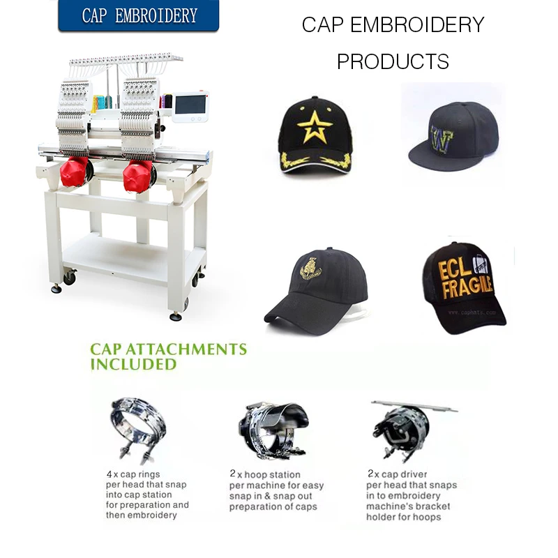 Double Head 12 Needless Embroidery Machine Home Computer Embroidery Machine Multifunctional Three-in-One Embroidery Machine