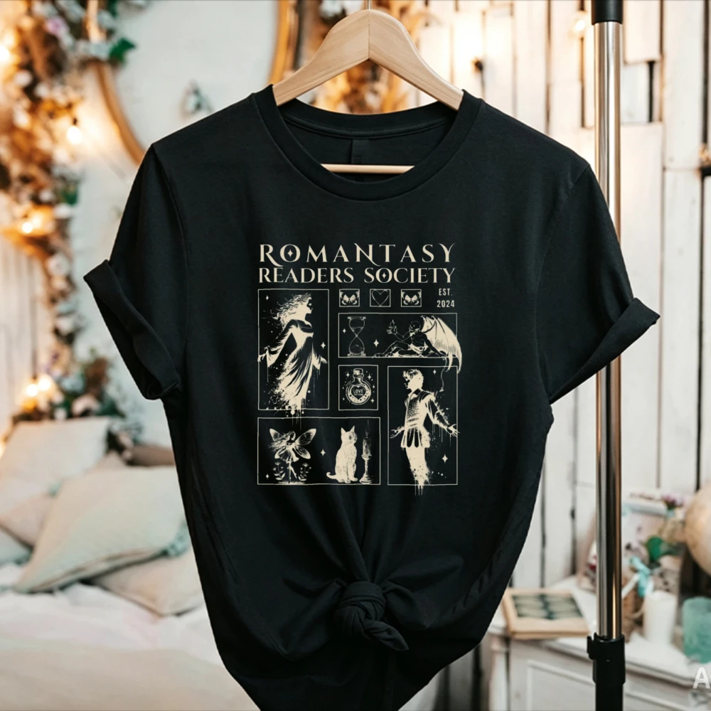 Romantasy Light Academia Shirt Fairy Grunge Tshirt Forbidden Romance Bookish Gift For Women Men Relaxed Fit Crew Neck Fantasy Re