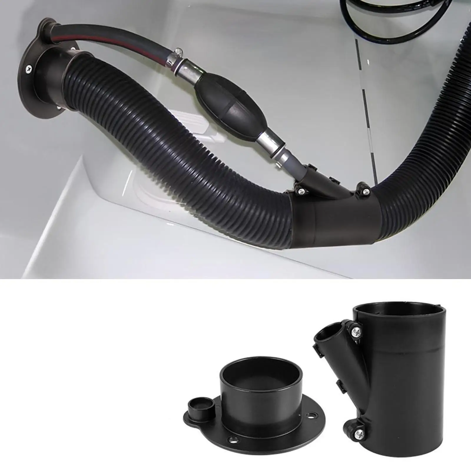 

Yacht Wiring Joint Black Outboard Rigging Tube Plastic Marine Cable Gland for Inflatable Boat Valve Systems