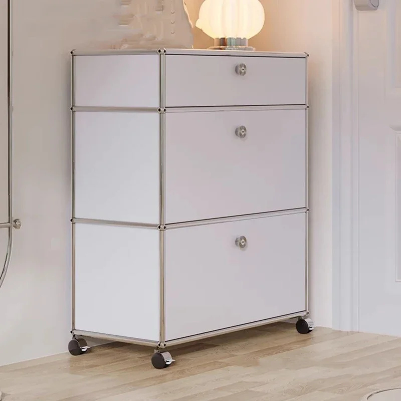 

Assembled Space Saving Shoe Cabinet Drawer Multi Layer Boots Modern Shoe Cabinet Indoor White Organizador De Zapatos Furniture