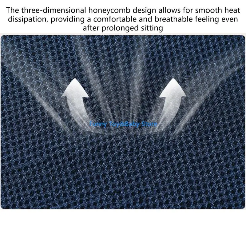 وسادة مقعد معززة آمنة للأطفال غير قابلة للانزلاق مع غطاء قابل للفصل وتصميم محمول لتناول الطعام والكراسي العالية C90B #4