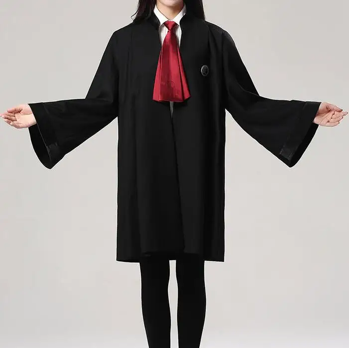 

Attorney's Gown Lawyer's Robe Include Tie Badge Men Women Spring Work Uniform