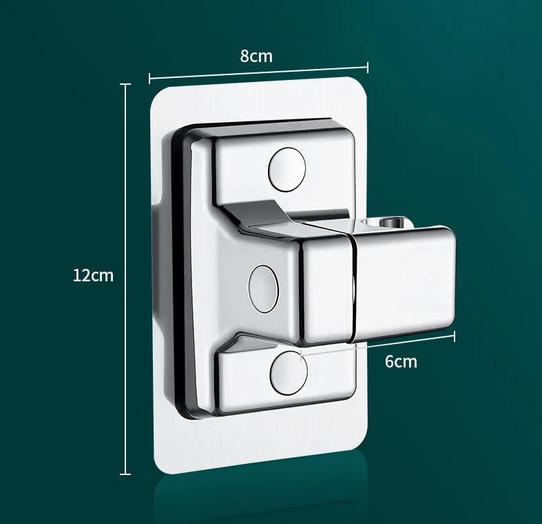 Abs Douchekop Houder Zelfklevende Verstelbare Douchekop Houder Draaibare Handheld Houder Badkamer Muurbevestiging Beugel