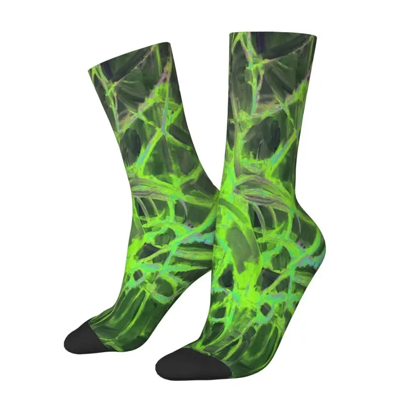 Custom Kawaii Men's Recolored Piet Mondrian The Gray Tree Dress Socks Unisex Comfortable Warm 3D Printing Crew Socks