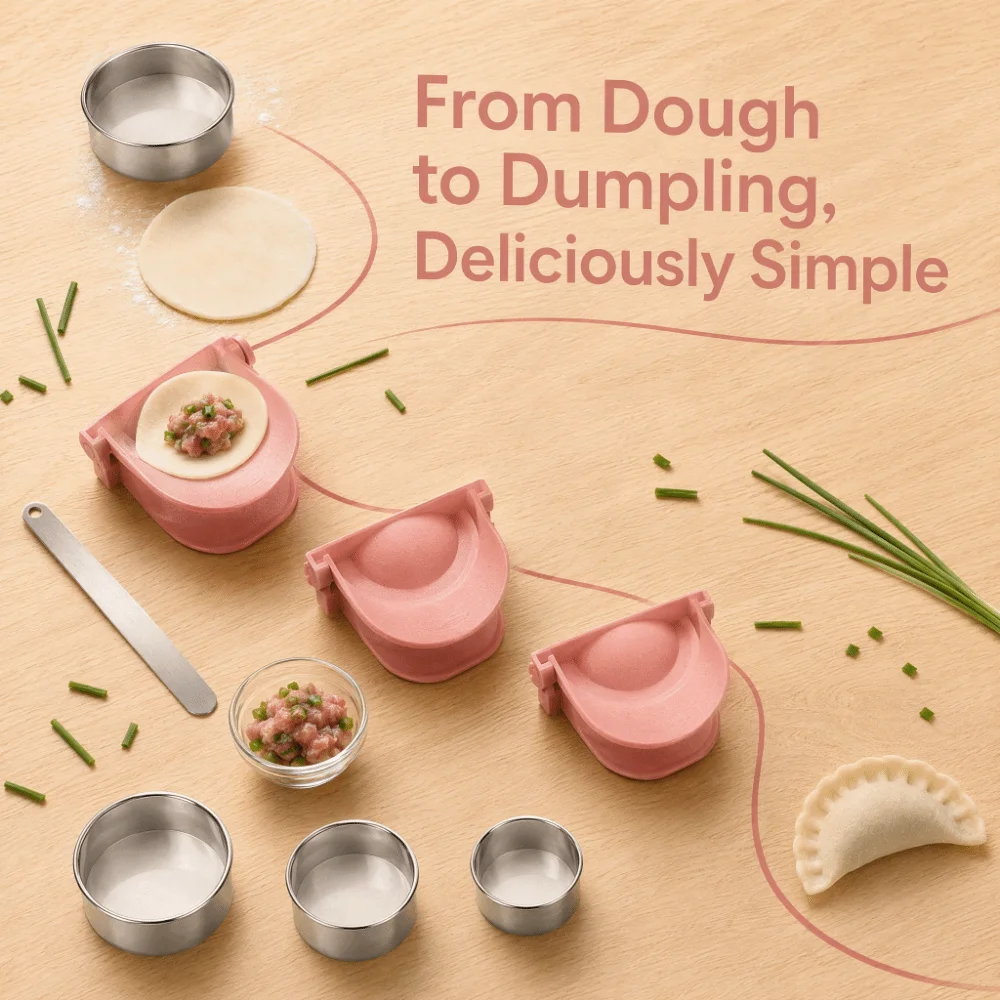 Plastic Stainless Steel Dumpli - đánh giá và giá Dumpling Press Set