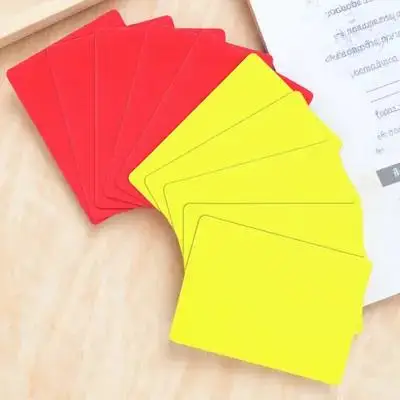 

10pcs Sports Set Professional Red Yellow Judge For Football Lightweight Portable Referee Accessory Multi-Function Soccer Team
