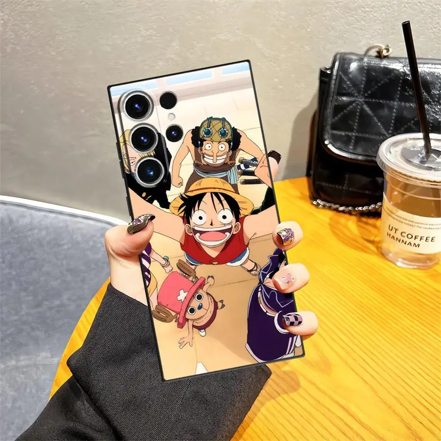 حافظة لهاتف سامسونج جالاكسي S25 Edge S21 FE S23 Ultra S20 S24 Plus غطاء هاتف ناعم أسود من قطعة واحدة #6