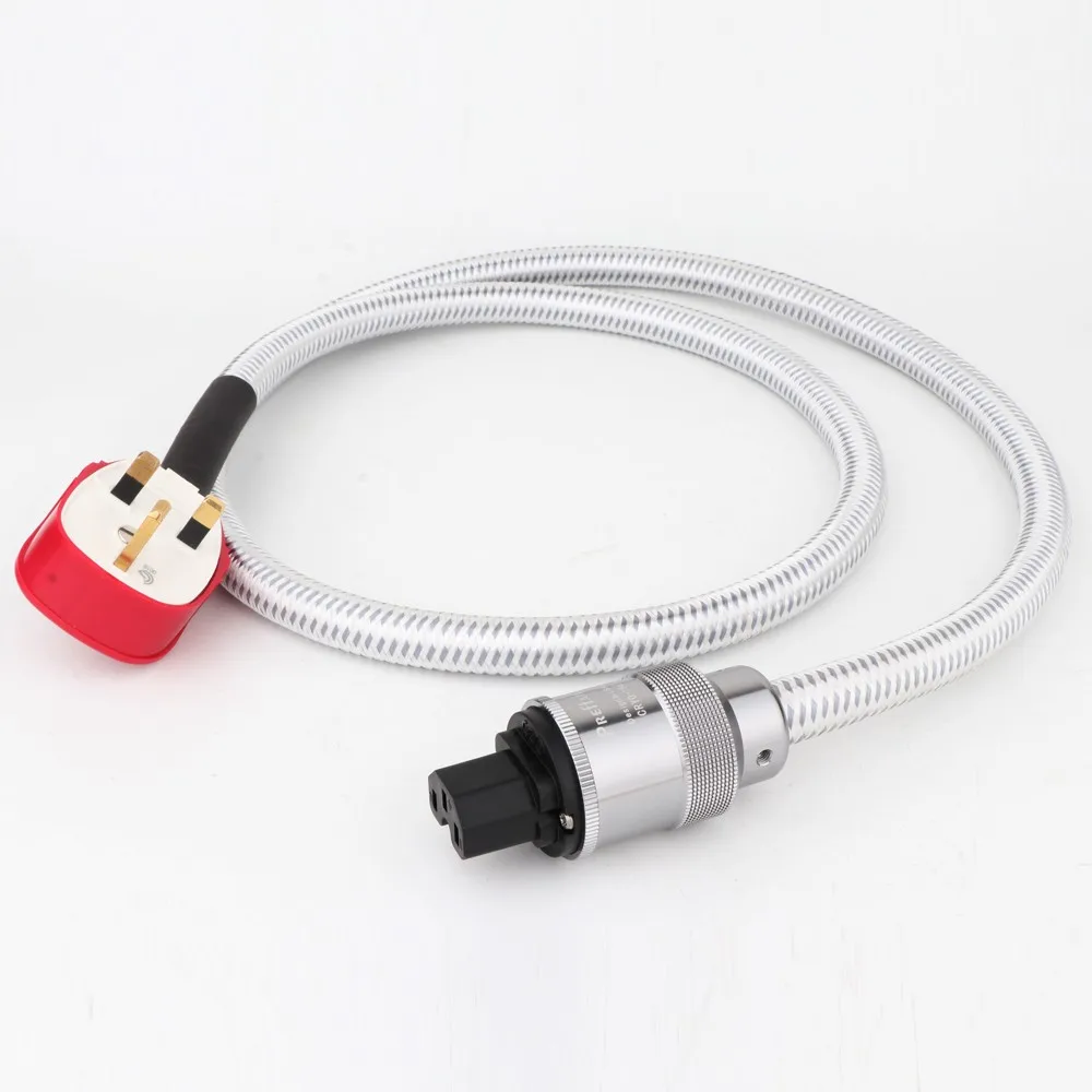 

HI-End UK Power Cord Cable UK Mains Ultra 3 Pin Plug MK UK Plug Mains Power Cable Lead HIFI Power Extension Cord