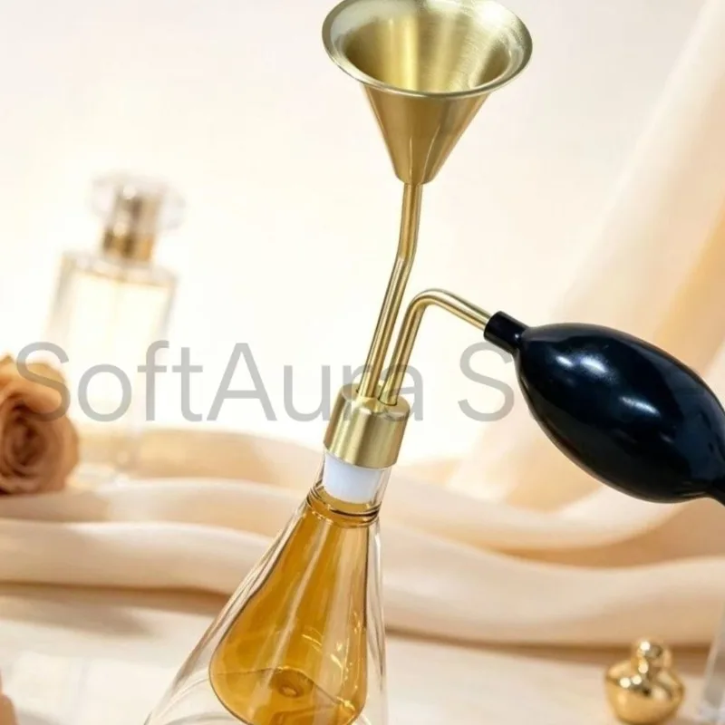 Luxury Double‑Wall Glass Fragrance Sample Container, Multi‑Size Perfume Tasting Vessel for Coffee Aroma Salon Table Display