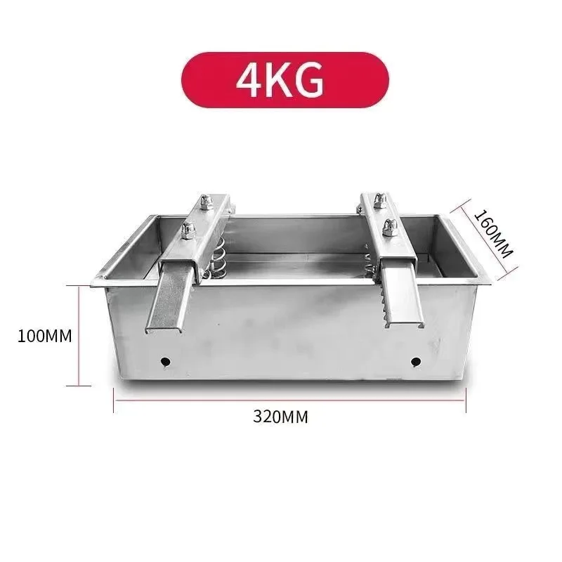 Stainless Steel Meat Pressing Mold, Double Pressure, Spring Ham, Bacon Making, Raw Meat Press Mold, 1.5kg, 2kg, 3kg, 4kg