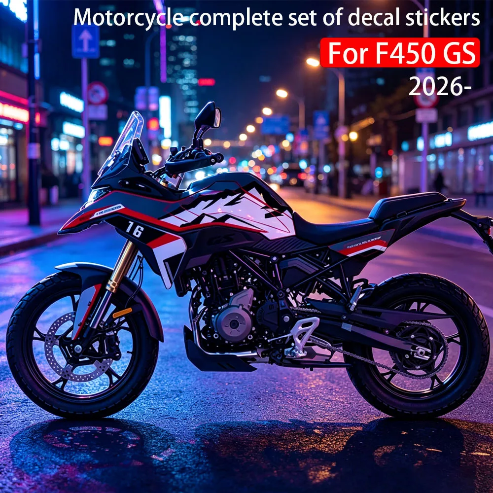 F450GS Fuel Tank Side Decal Protector Decoration Sets Stickers For BMW F 450 GS F450 GS 2026- Motorcycle Refit Full Body Sticker