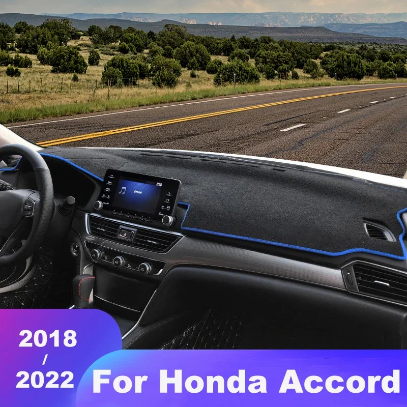 Car Dashboard Cover Mat Avoid Light Pad Instrument Panel Carpets Protector Accessories For Honda Accord X 10 2018-2020 2021 2022 view 3