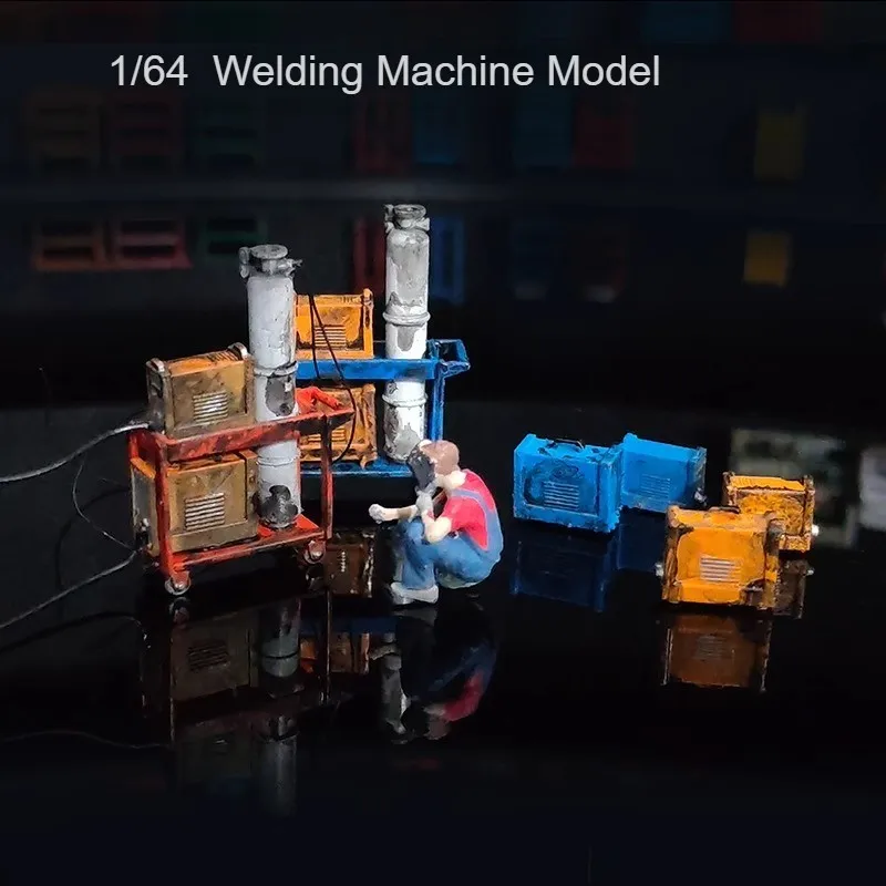 

1/64 диорама автомобиль ремонт гаража электросварочный аппарат мастерская сцена модель игрушки