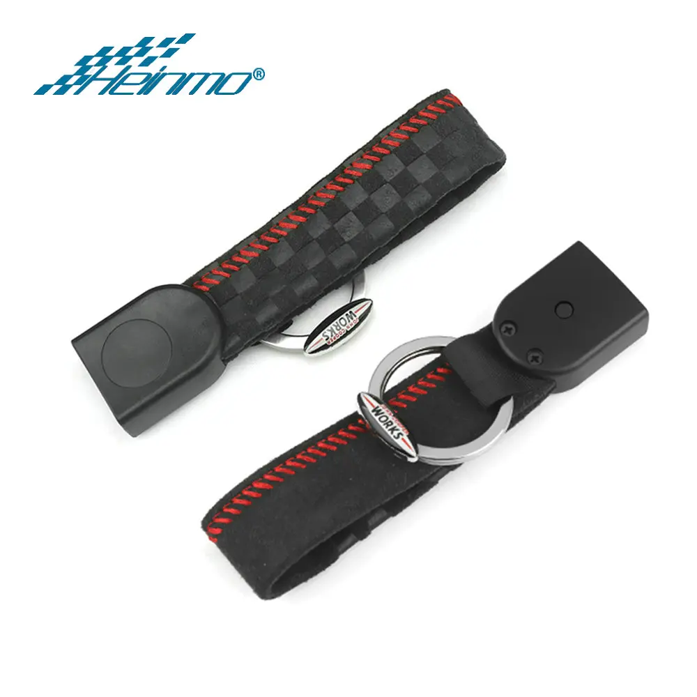 Car Styling Suede Accessories KeyChain Key Case Cover Protector Rope For MINI Cooper JCW D S ONE F54 F55 F56 F57 F60 Countryman