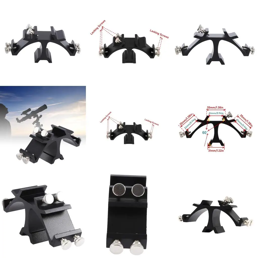Quick Setups Finders Mounting Brackets with Secure Locking Mechanism Finderscopes Stand for Stable Performances