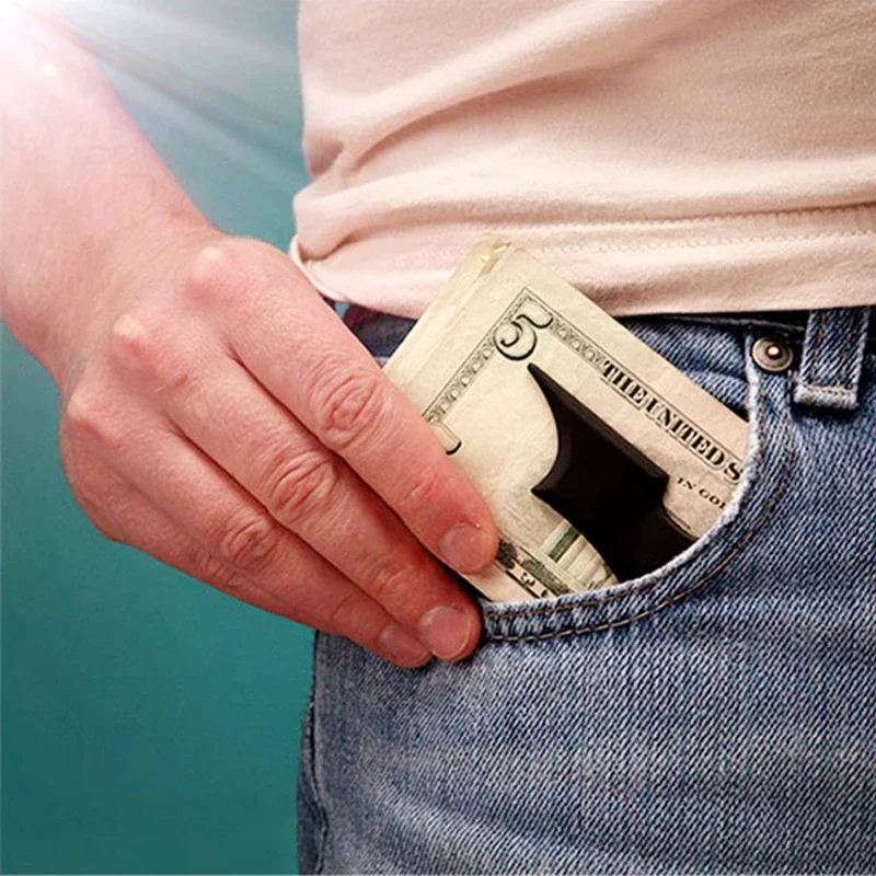 Portable Outdoor EDC Bat Banknote Clip Pocket Money Clip Tool Stainless Steel Metal Wallet Emergency Survival Tool