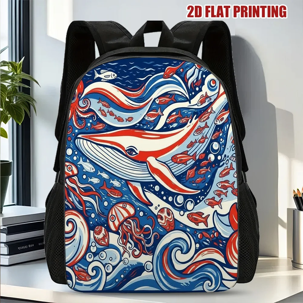 

Sea Life Adventure Backpack, practical and space-saving, ideal for transporting essentials to school or office