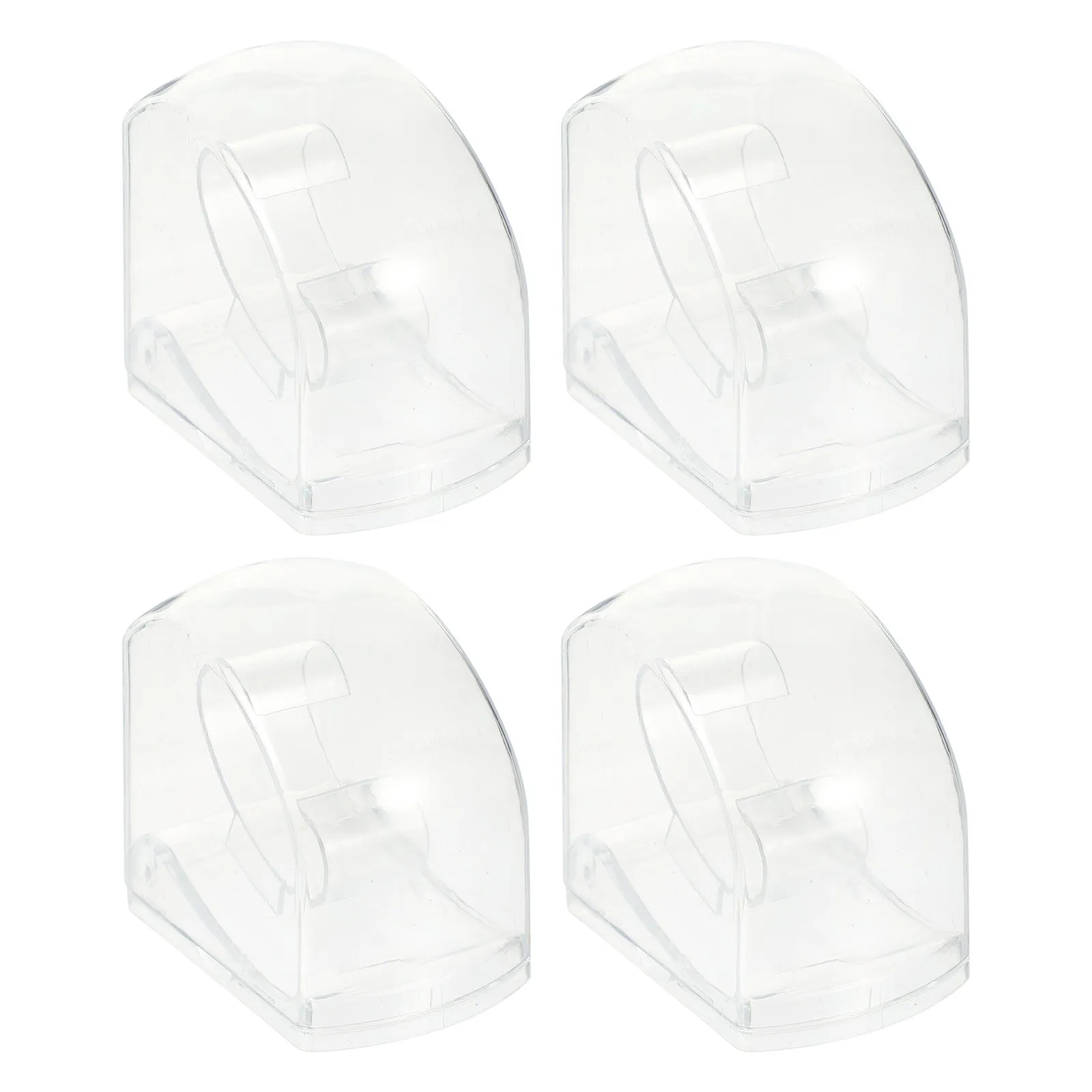 4Pcs Transparent Watch Display Boxes Plastic Watch Organizer Boxes for Home Travel Jewelry Storage Dustproof Cases