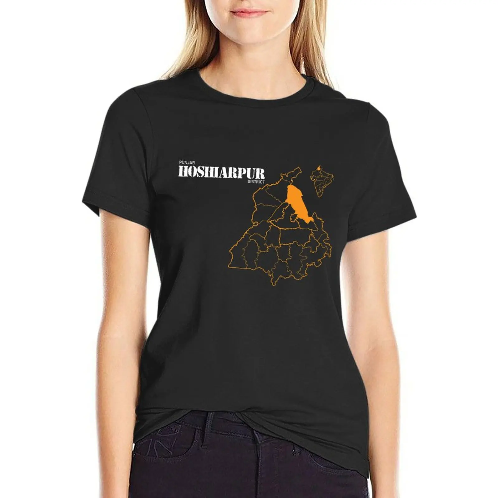 

Punjab Hoshiarpur District T-Shirt tees female vintage clothes t shirts for Women