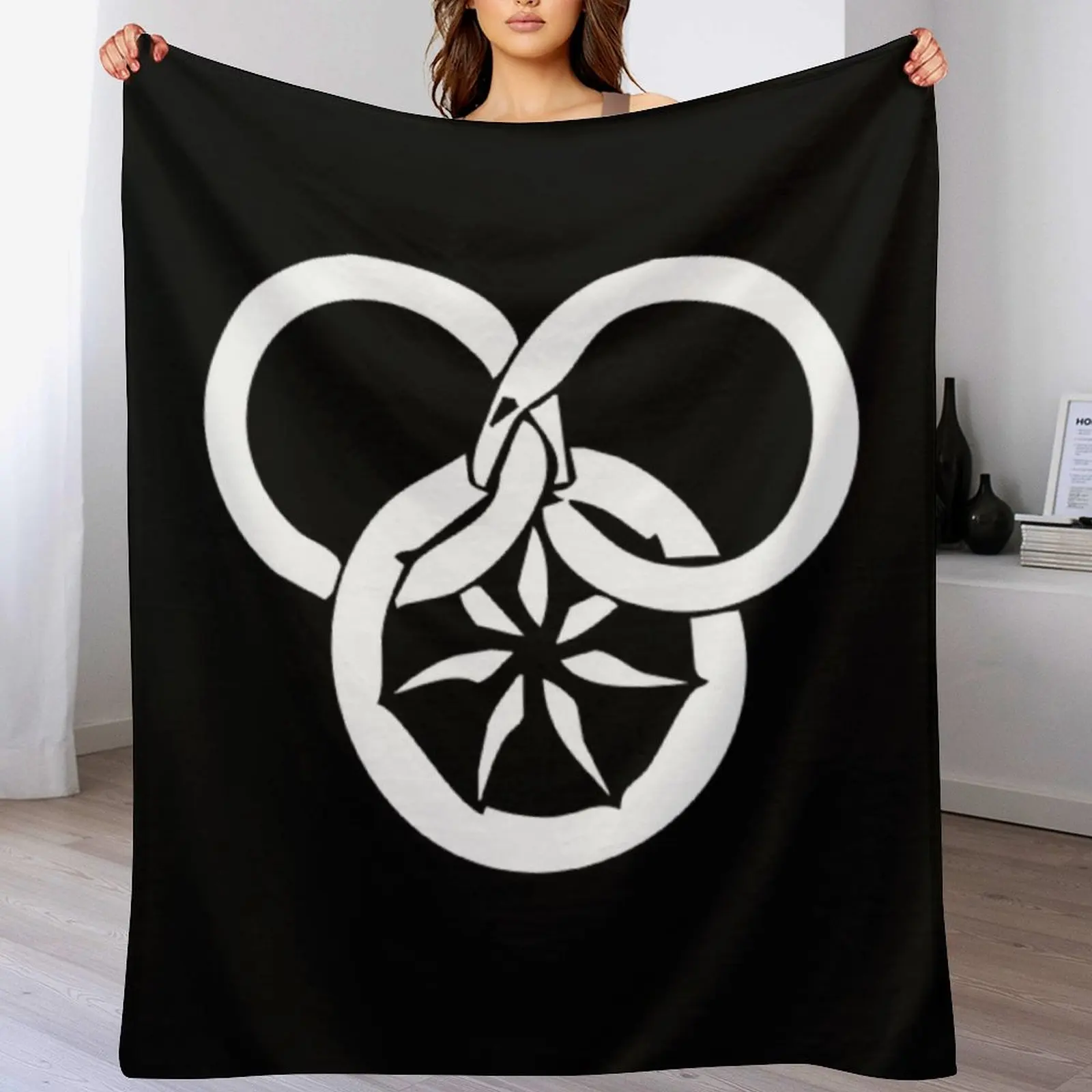

Wheel of Time Logo Throw Blanket For Decorative Sofa Beautifuls Decorative Sofa Blankets