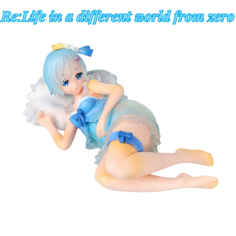 Rem Re:Life in A Different World From Zero Sleep PVC Statue Action Figurine Desk Collectible Anime Model Toys Figures Gift 17cm