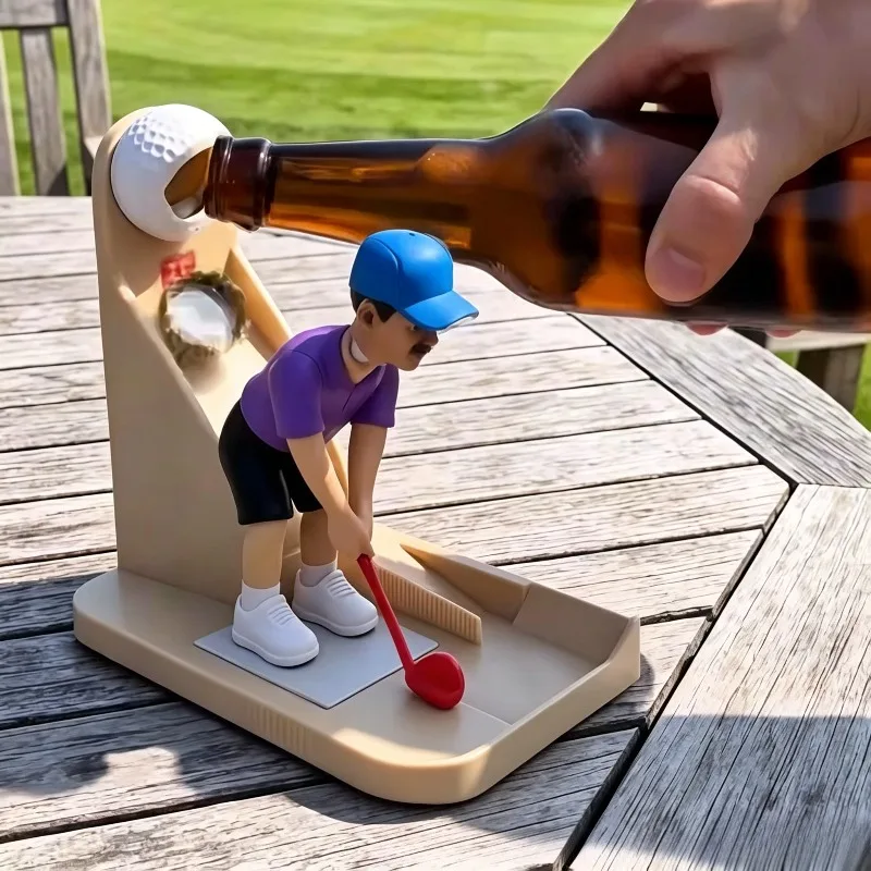 Image of Golfspieler-Flaschenöffner Flaschenverschluss-Werfer Camping-Küchen-Party-Zubehör Bar-Trinkspaß-Werkzeug Küchenaccessoires