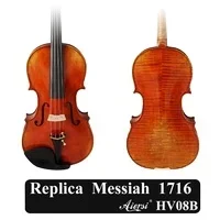 low buget price Red Brown  professional Flame Maple Violin With Handed oil painting and antique broken skin Finish