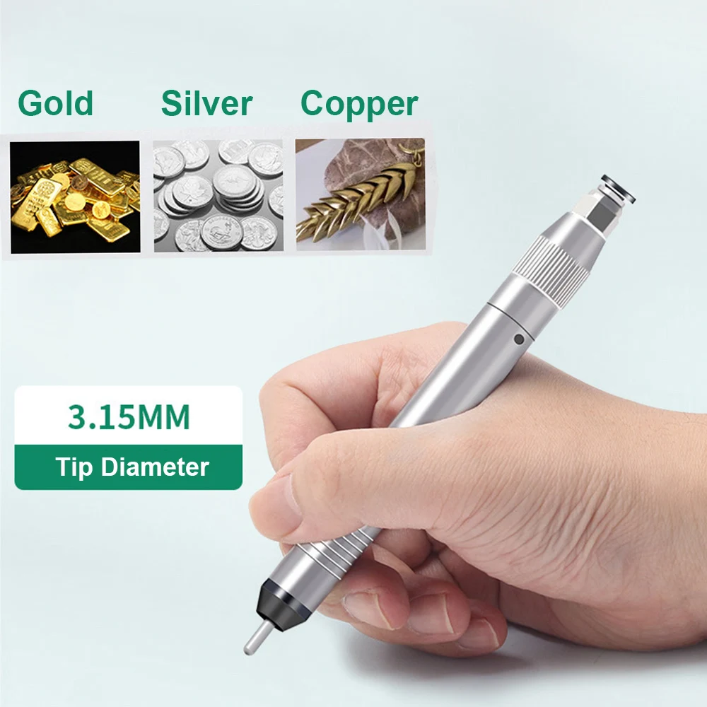 Pneumatic Hammer Sandblasting Handpiece For Jewelry Gold Silver Bracelet Surface Frosting Grinding Polishing