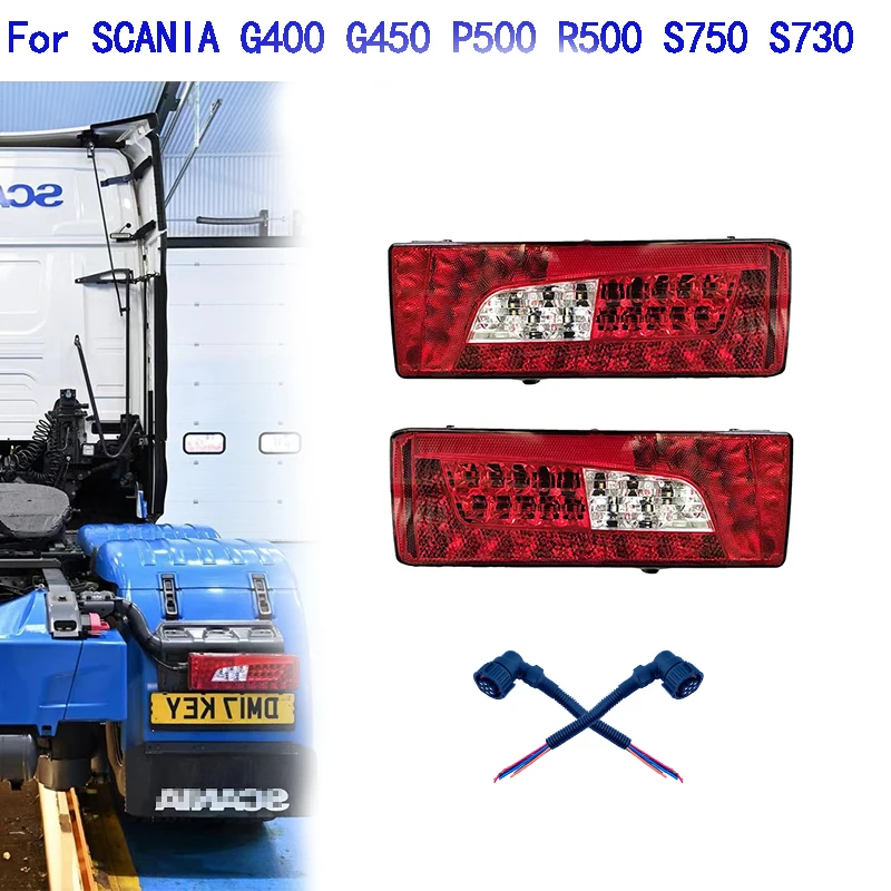 2 x Rear LED  Combination Lamp for SCANIA R P G L Series Trucks Tail Light Ref. No 2241859 2380954 2380953 2241860 2380955