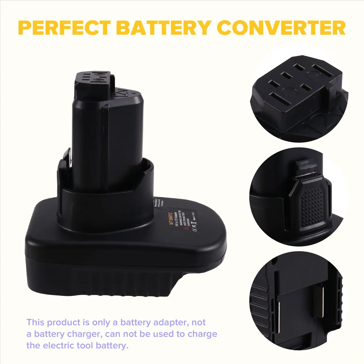 Reliable- Battery Adapter for Makita 18V Battery Convert to for for Aeg for RidGid 12V Cordless Power Tools Battery Converter