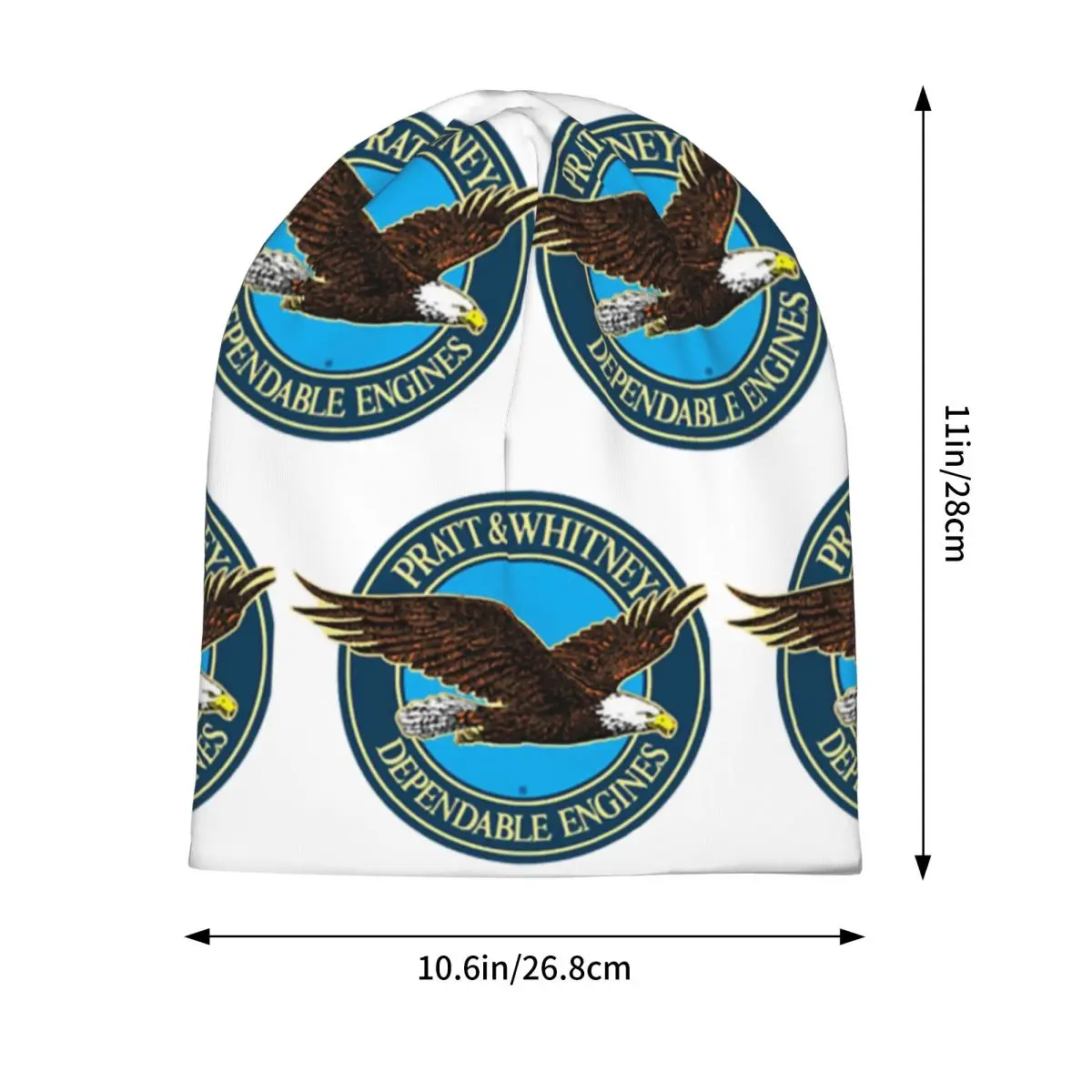 Pratt & Whitney Logo Dependable Engines Warm Knitted Cap Hip Hop Bonnet Hat Autumn Winter Outdoor Beanies Hats for Unisex Adult