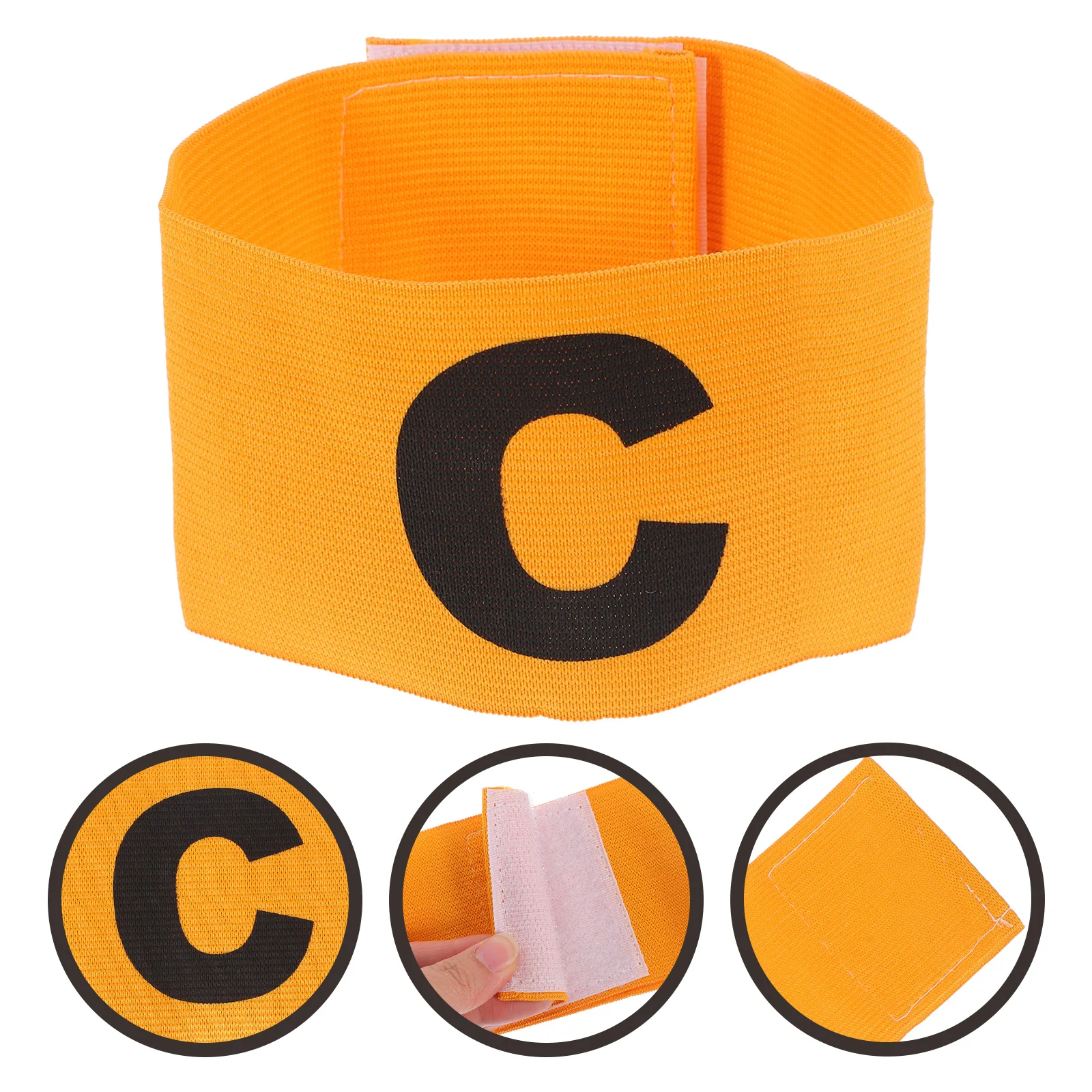 

Football Soccer Captain Armband Anti-wear Armbands Portable Sports Outdoor Yellow