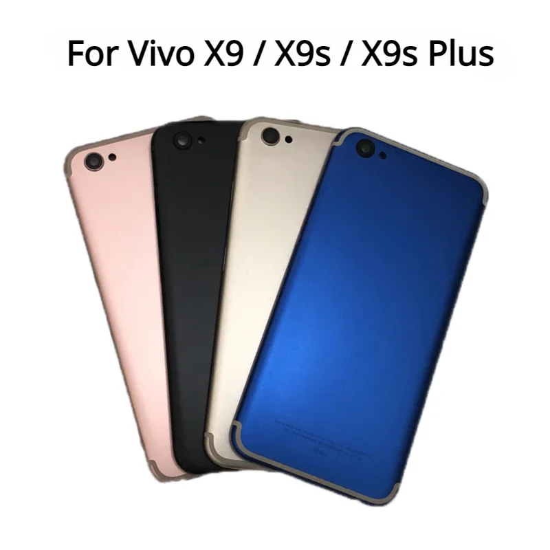 Металлическая задняя крышка для Vivo X9 X9s X9s Plus, крышка батарейного отсека, задняя крышка корпуса, задняя крышка с объективом камеры, запасные части