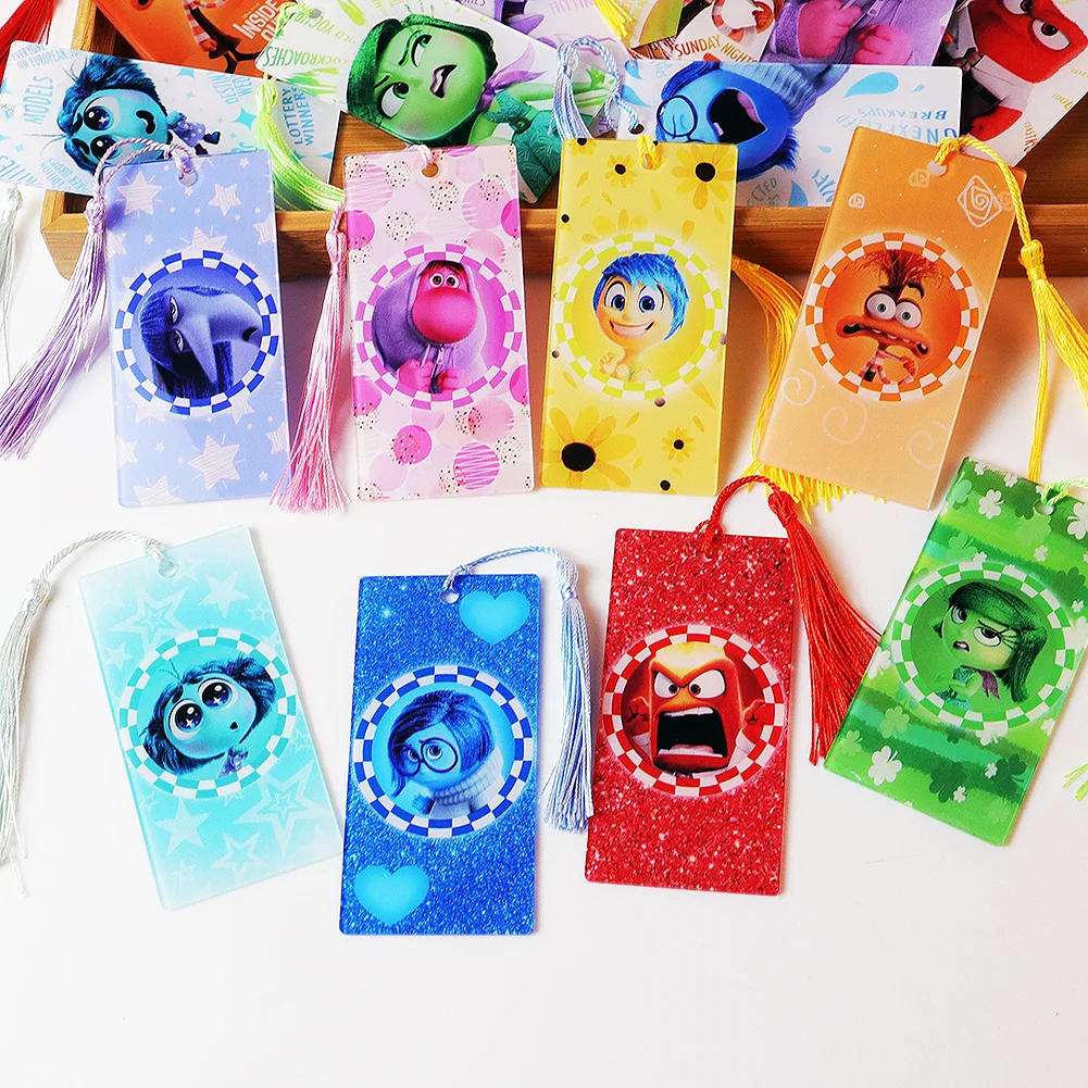 Disney Inside Out Acrylic Bookmark with Tassel Book Lover For Gift Reader Gift