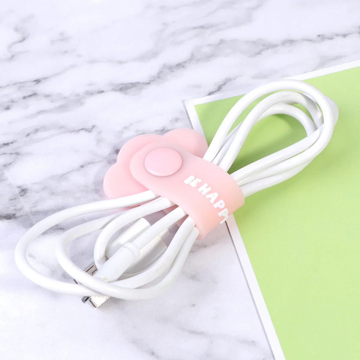 

Labels Headphone Cable Manager Wire Organizers for Cords Ties Silicone Magnetic Pink