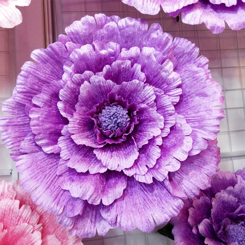 40CM Artificial Large Peony Flower Head Artificial Flower Wedding Decoration Display Window Studio Prop Flower