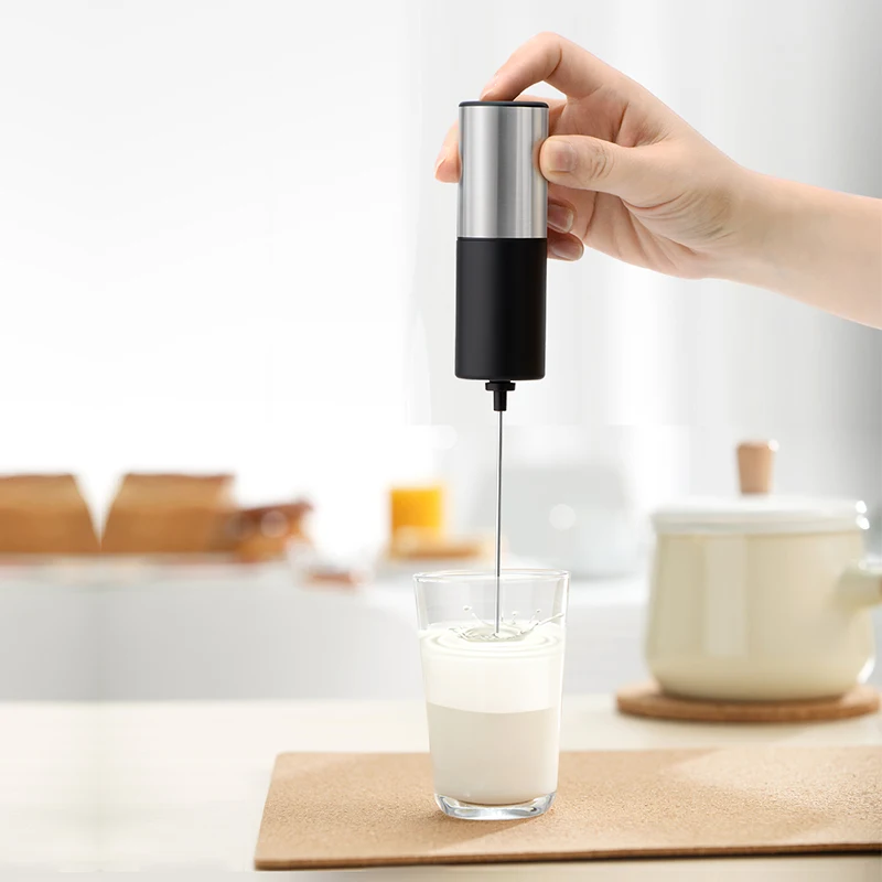 

Electric Milk Frother Handheld Mixer Foamer Stainless Steel Egg Beater Chocolate/cappuccino Stirrer Blender Kitchen Whisk Tool