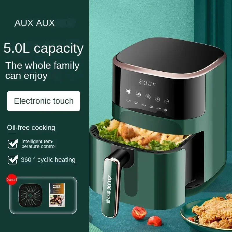 220V AUX Air Fryer and Oven Combo: Multifunctional, Fully Automatic, No Oil Technology, Easy-to-clean