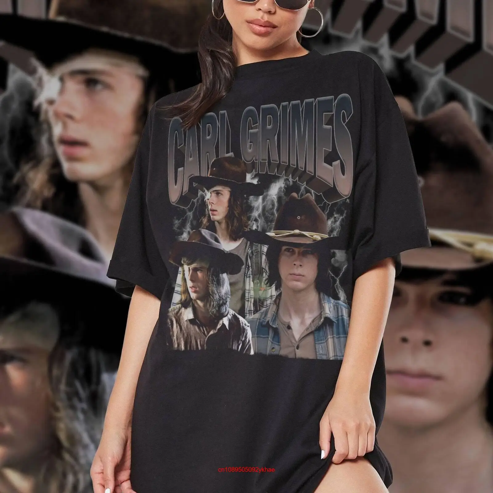 Limited Carl Grimes Vintage 90s Oversize T Shirt Chandler Riggs Homage Retro Class long or short sleeves